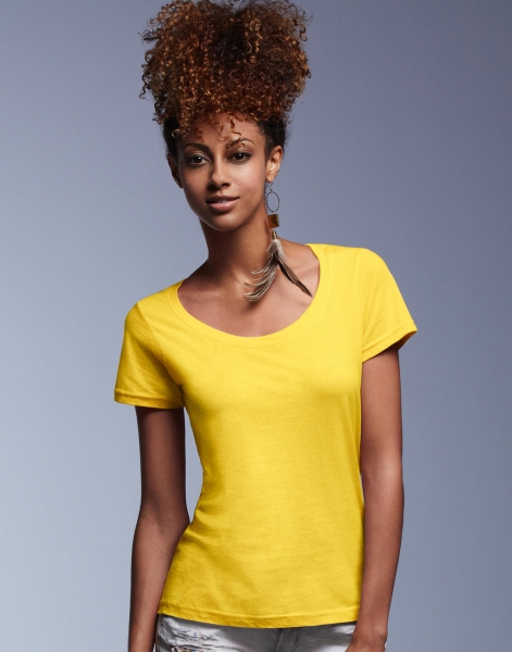 Anvil t-shirt geel vrouwen